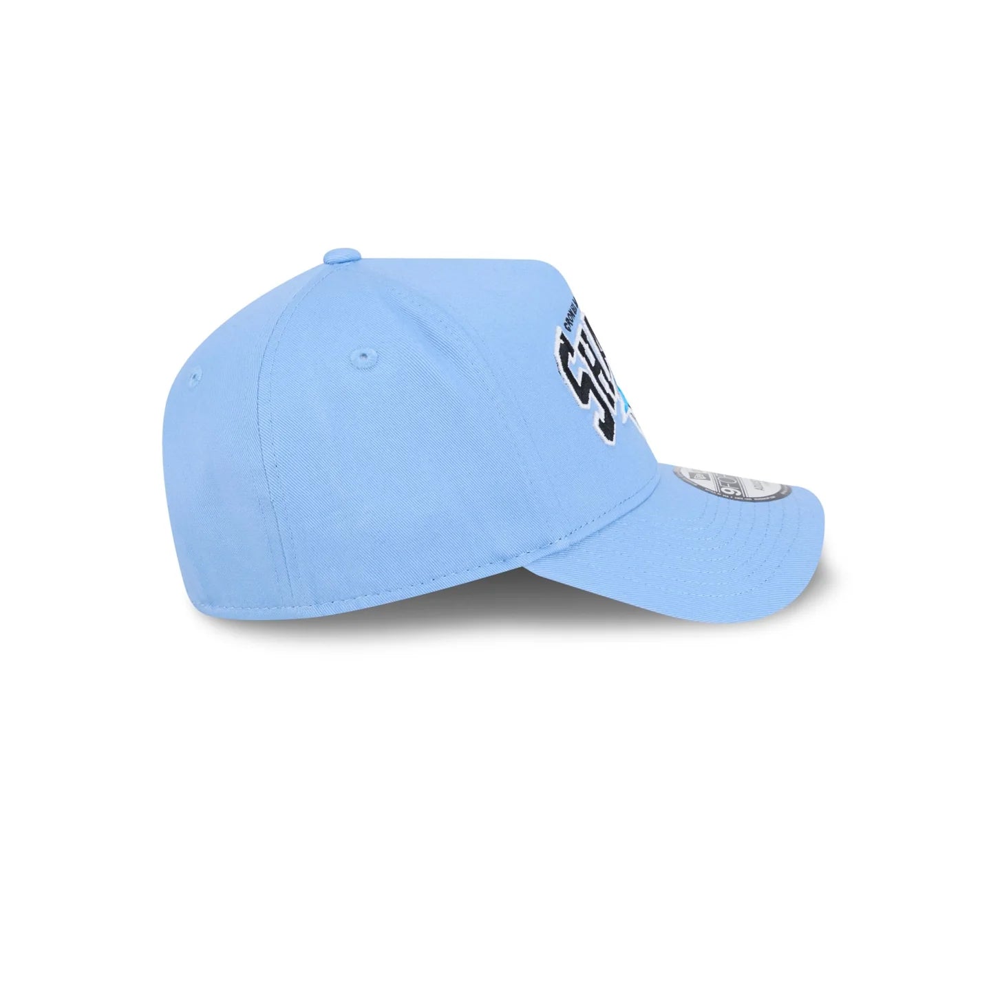 Cronulla-Sutherland Sharks Hat - Blue Logo Arch 9Forty A-Frame NRL Snapback Cap - New Era